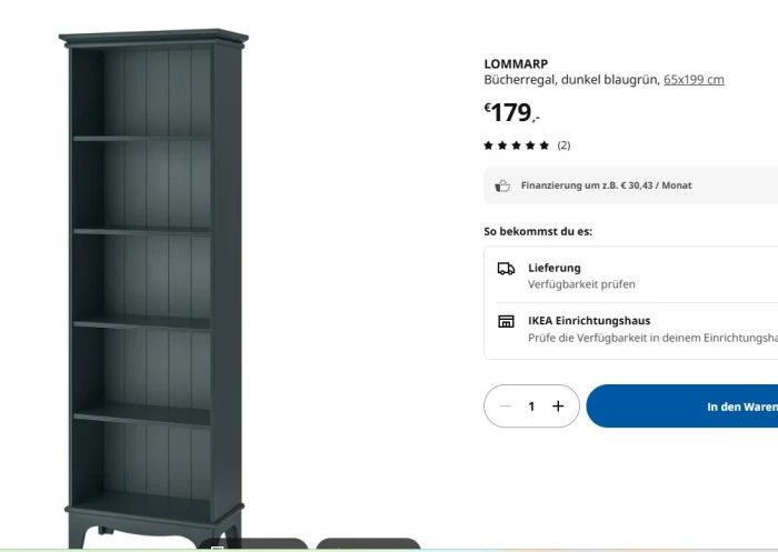 IKEA Lommarp kitaplık